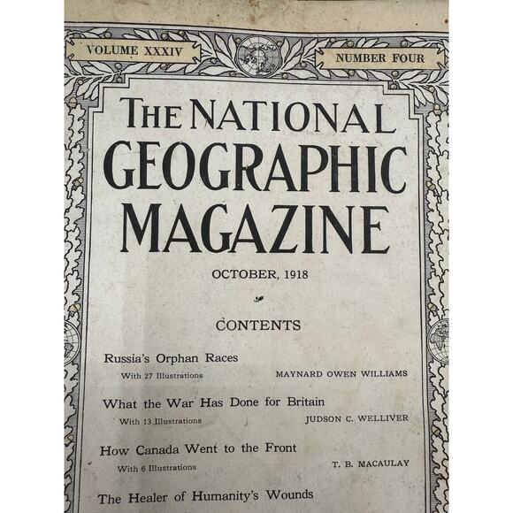 Original National Geographic Magazine / October 1918 - Picture 5 of 10